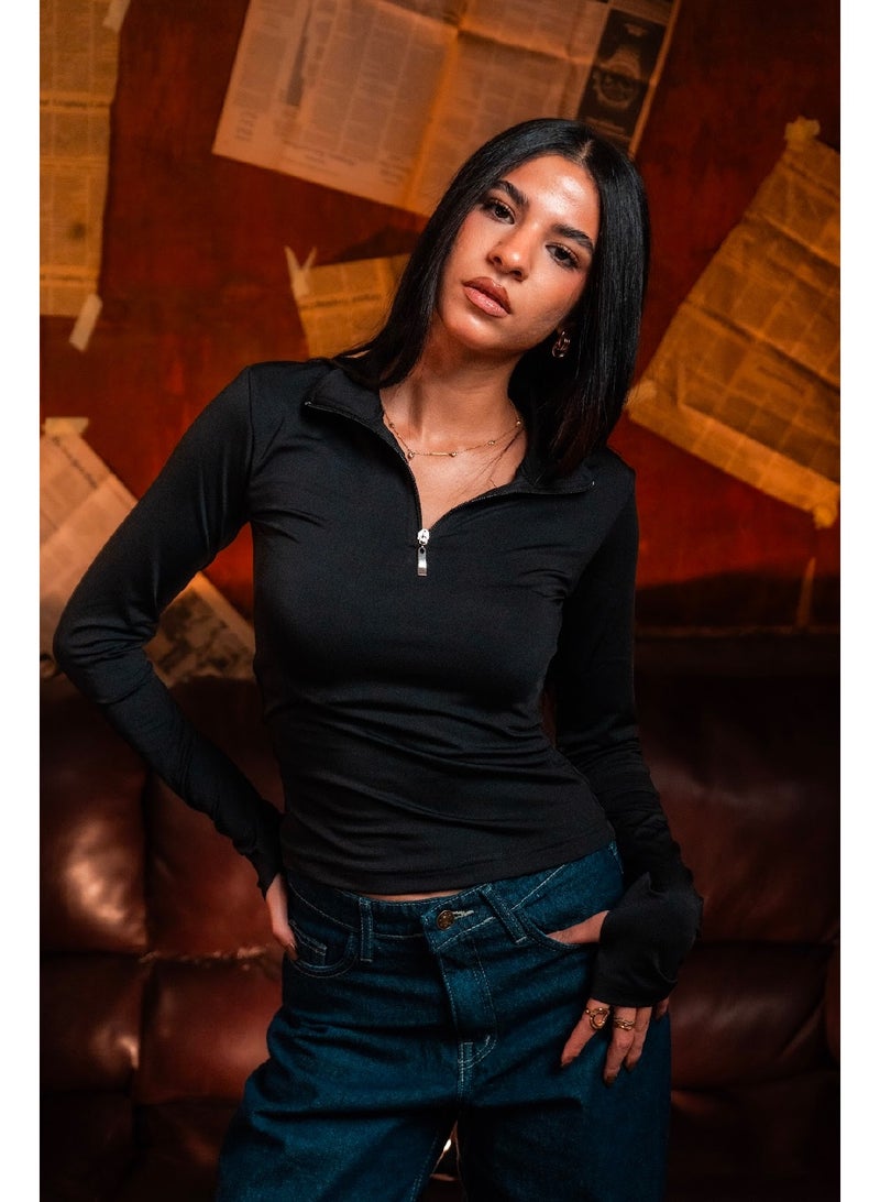 كنزه توب كم طويل بسوستة - Image 3